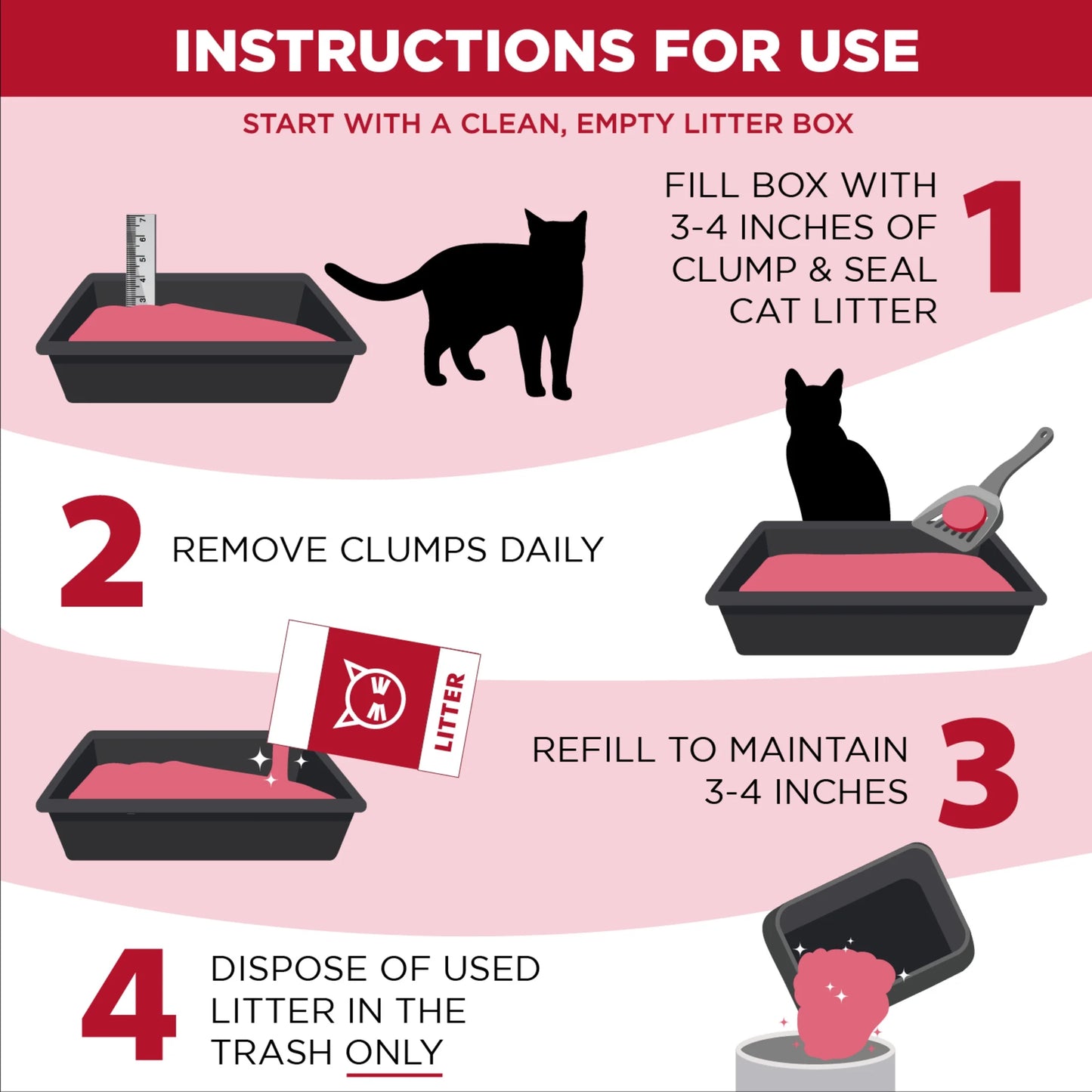 (3 Pack)  Clump & Seal Cat Litter Multi-Cat Complete Odor Sealing Clay Clumping Cat Litter, 38 Lb