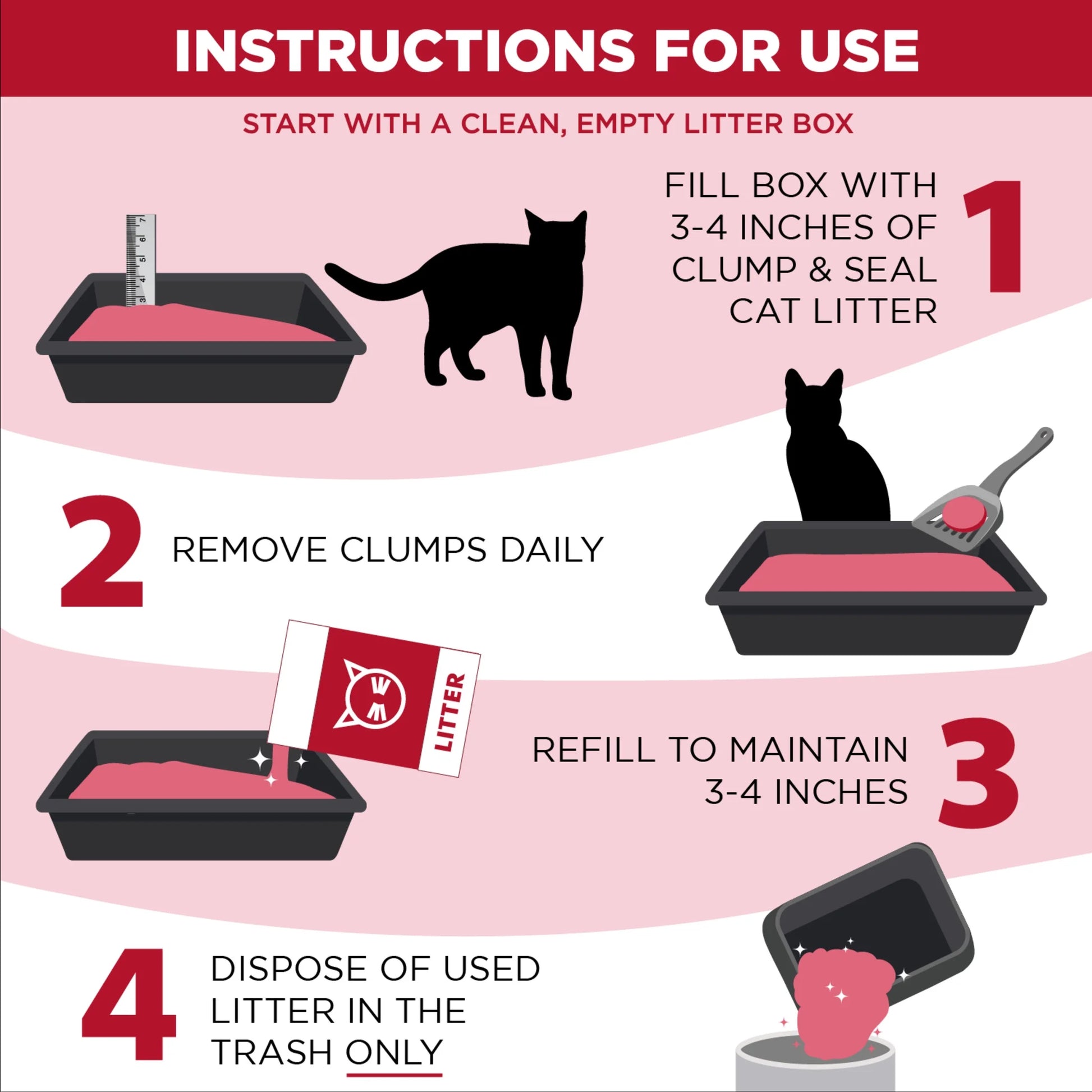 (3 Pack)  Clump & Seal Cat Litter Multi-Cat Complete Odor Sealing Clay Clumping Cat Litter, 38 Lb