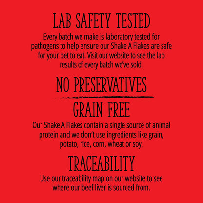 Beef Shake a Flakes, Single Ingredient Meal Topper for Dogs & Cats, 4.5 Oz.