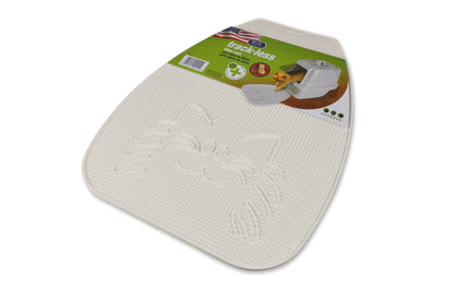 , Trackless Cat Litter Mat, White