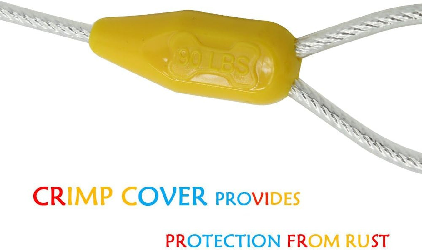 15Ft Reflective Tie-Out Cable for Large Dogs up to 90 Pounds