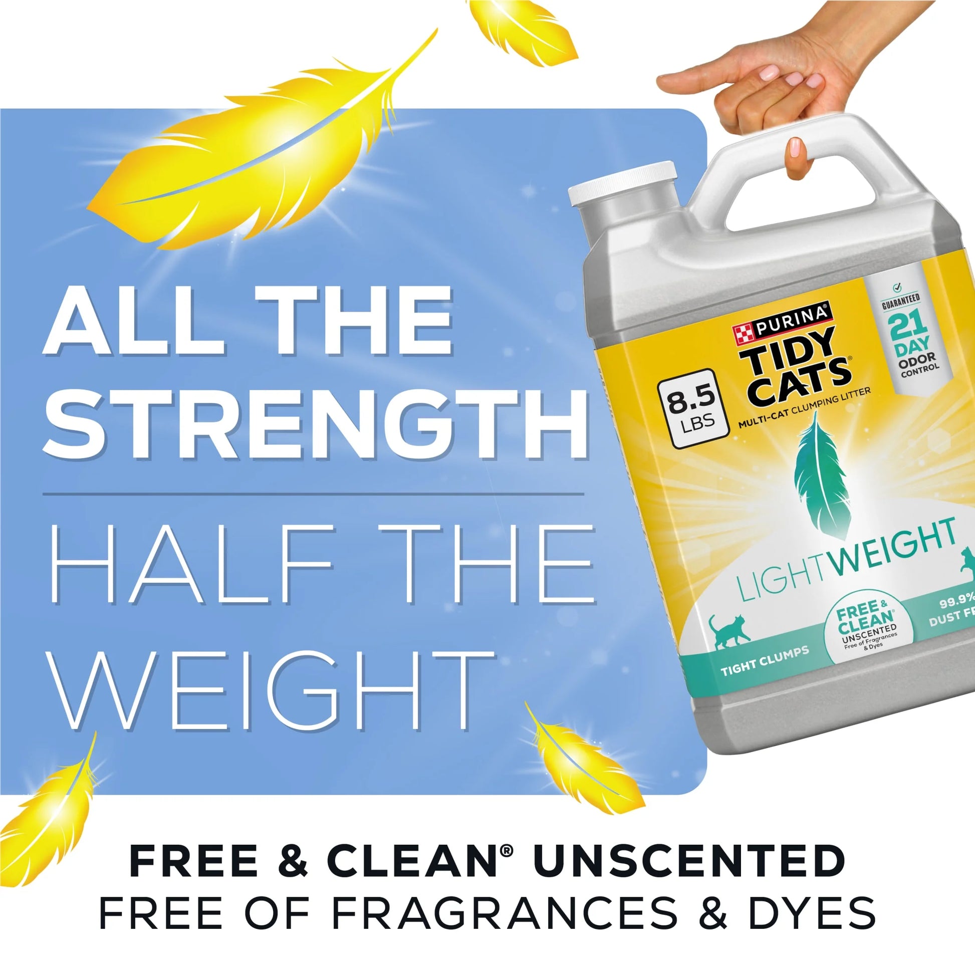 Purina  Lightweight Free and Clean Unscented Clumping Cat Litter