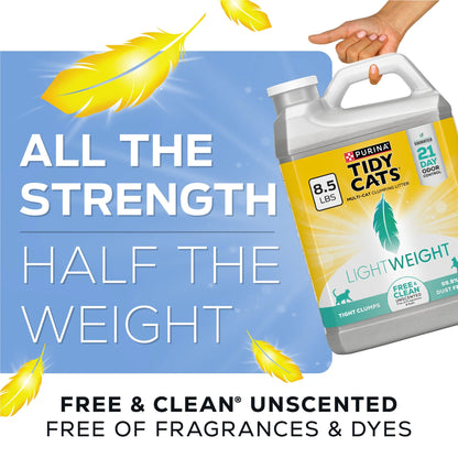 Purina  Lightweight Free and Clean Unscented Clumping Cat Litter